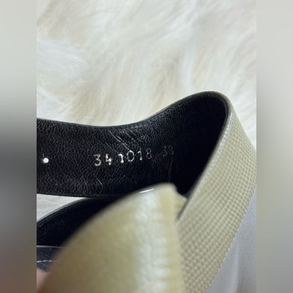 Balenciaga Gray Monochromatic espadrille wedges Mules ankle buckle - Picture 5 of 7